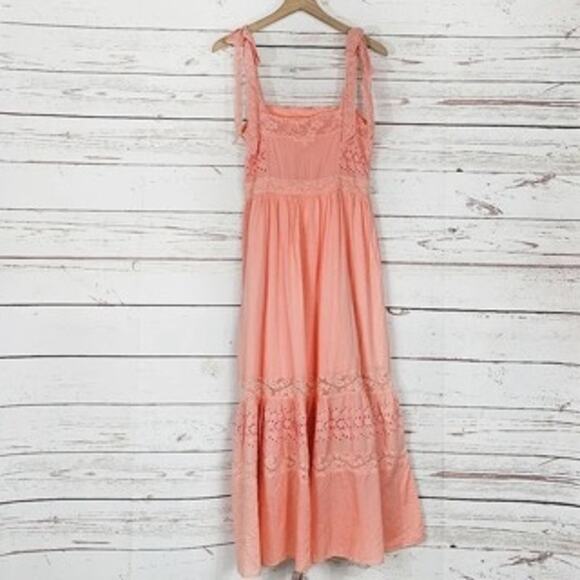 NWT LoveShackFancy 8 Ayala Dress in Peach Blossom - Picture 9 of 9